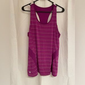 Athleta purple racer back workout top